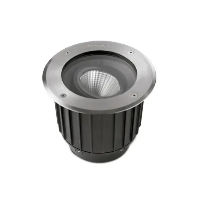 LEDS C4 Bodeneinbauleuchte 55-9907-CA-CL | 16W COB LED | Ø185mm | Edelstahl | IP65 | überrollbar | 3000K warmweiß