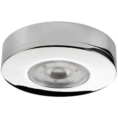 SG Leuchten LED-Möbelleuchte 998064 | LED Einbau-Spot 2,4W 24V | 2700K warmweiß | Aluminium chrom | IP54 | Ø82mm