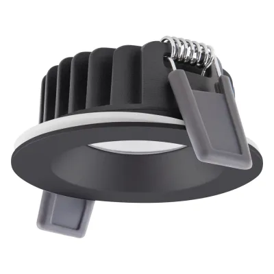 LEDVANCE LED-Einbaustrahler SP AIR FIX P 6W 927 DIM IP65 | LED Spot | 480lm 2700K | Alu schwarz | CRI 90 | Ø68mm