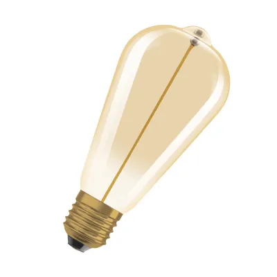 OSRAM LED-Lampe E27 1906 Edison 12 Fil Mag 2,2W 2700K | LED Filament Vintage | 120 lm | 15.000h | warmweiß | Glas | gold