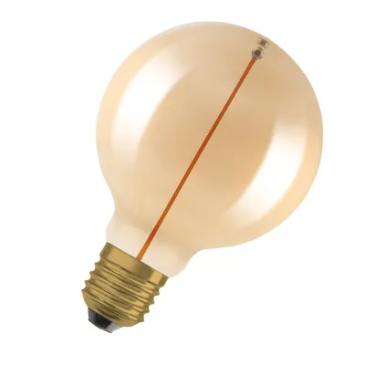 LEDVANCE LED-Filament Globe 95 | E27 | 2,2W | 2700K warmweiß | 120lm | Vintage 1906 | Glas | Ø9,5cm | gold