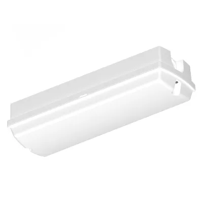 LEDVANCE LED-Wannenleuchte BLKH COMP RC V 8W | IP65 | 3000K/4000K | 840lm | IK10 | EVG | Wand- & Deckenmontage | Weiß