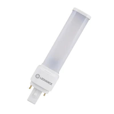 LEDVANCE LED Kompaktlampe DULUX D18 EM & AC 7W G24d-2 | LED-Röhre 6500K 770lm | tageslichtweiß | mattiert | weiß