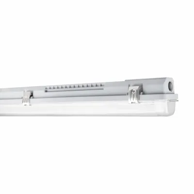 LEDVANCE Feuchtraumleuchte Gehäuse DP HOUSING 1200 P | 1x T8 LED 1200mm | IP65 | G13 | IK08 | grau