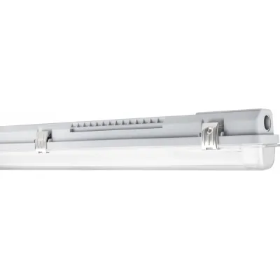 LEDVANCE Feuchtraumleuchte Gehäuse DAMP PROOF 1500 P | für T8 LED 1500mm | G13 | IP65 | grau | 1585x65mm