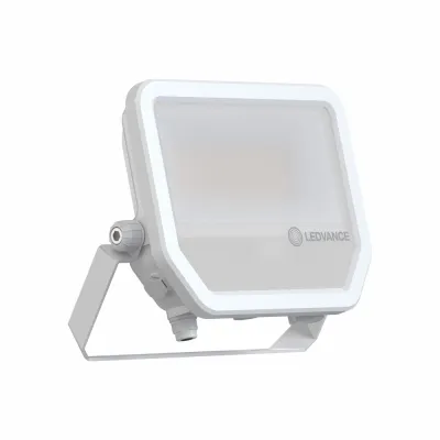 LEDVANCE LED-Fluter FL 50 P 41W 6KLM 840 PS SY100 WT | Außenstrahler 6000lm 4000K IP66 | Aluminium weiß | schwenkbar