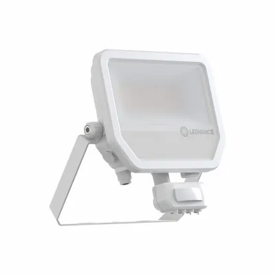 LEDVANCE LED-Fluter FL 50 SN P 41W 6KLM 840 PS SY100 WT | Bewegungsmelder & Lichtsensor | 6000lm | IP65 | 4000K | weiß