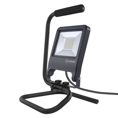 LEDVANCE LED Arbeitsleuchte S-Stand 50W 4000K | Arbeitslicht 4500lm | IP65 | Aluminium | Baustellenlampe | schwarz