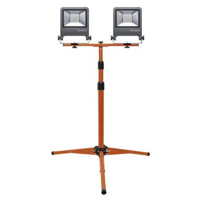 LEDVANCE LED Arbeitsleuchte WORKLIGHT Tripod 2x50W 4000K | 9000lm | IP65 | höhenverstellbar 1,8m | Aluminium | schwarz