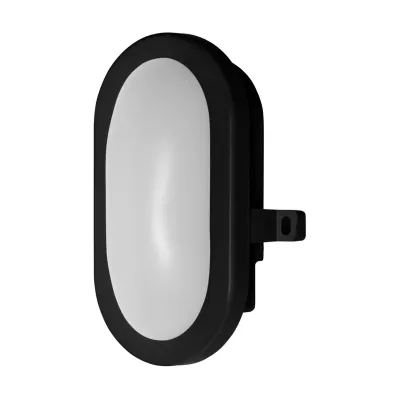 LEDVANCE LED Bulkhead 6W 4000K BK | LED Außenleuchte für Wandmontage | IP54 | 450lm | 168x117mm | schwarz