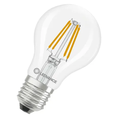 LEDVANCE LED-Lampe E27 A40 Filament | 3,4W 470lm 4000K neutralweiß | klar | 15000h | 300° | nicht dimmbar