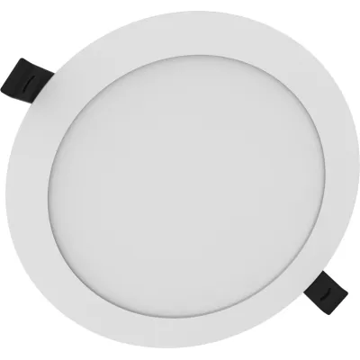 LEDVANCE LED-Downlight DL SLIM ALU D175 V 16W | Einbaustrahler 8-16W | 3000K/4000K | 1600lm | IP44 | Aluminium weiß