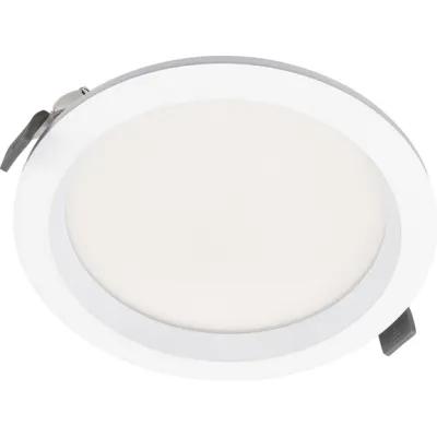 LEDVANCE LED Downlight DL CMFT D150 P 18W MS 940 OP | Einbaustrahler 150mm | 3000–4000K | 2160lm | IP44 | Aluminium weiß