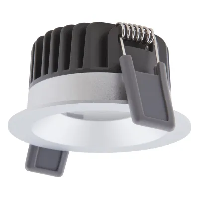 LEDVANCE LED-Einbaustrahler SP FIX P 8W 930 | LED Spot dimmbar | 680lm 3000K | 68mm Ausschnitt | Aluminium Silber | IP44