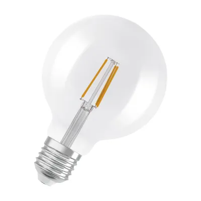 OSRAM LED-Globelampe GLOWdim 7W E27 806lm klar | dimmbar | 2200-2700K | Filament | Kugelform 125mm | warmweiß