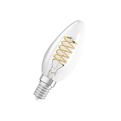 OSRAM LED-Kerzenlampe E14 1906 Classic B40 DIM 4,8W 470lm 2700K warmweiß klar | Filament | dimmbar | 15.000h | Glas