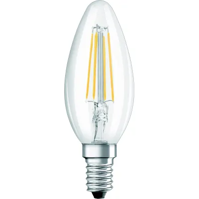 OSRAM LED-Kerzenlampe E14 | 4W | 470lm | klar | 2700K/4000K | warm/kaltweiß | nicht dimmbar
