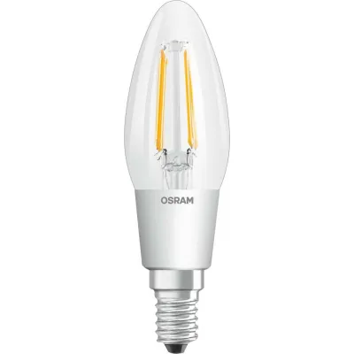 LEDVANCE LED-Kerzenlampe E14 827, GLOWd LEDSCLB40GD4W827FE14