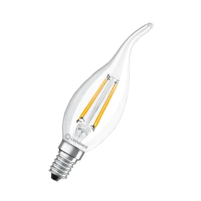 LEDVANCE LED-Kerzenlampe BA40 4W E14 470lm 2700K Filament | klar | warmweiß | 300° | 15.000h