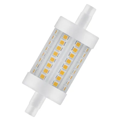 LEDVANCE LED-Röhrenlampe R7s 78mm 7,3W 806lm 2700K | warmweiß | klar | 330° Abstrahlwinkel | IP20 | weiß
