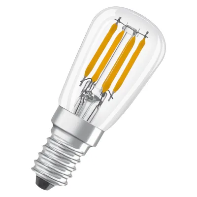 LEDVANCE LED-Kühlschranklampe T26 2.8W 865 FIL E14 | 250lm | 6500K Tageslichtweiß | 300° Abstrahlwinkel | 15.000h | klar