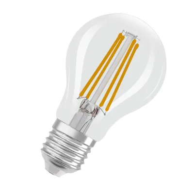 OSRAM LED Lampe E27 A60 7W 2700K 806lm | 3-Stufen-Dimmung über Lichtschalter | Filament klar | warmweiß | 15.000h | IP20