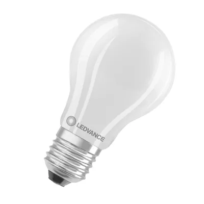 LEDVANCE LED-Lampe E27 A40 DIM 4.8W 827 | 470lm | warmweiß 2700K | dimmbar | Filament | matt | 15.000h | klar