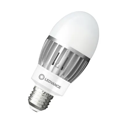 LEDVANCE LED-Lampe HQL LED P 1800lm 14,5W E27 | Ersatz HQL/HID | 2700K warmweiß | IP65 | 360° | 60000h | weiß