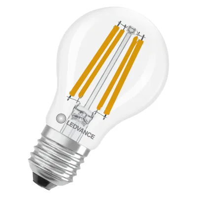 LEDVANCE LED-Lampe E27 A100 Filament 11W 1521lm 2700K warmweiß klar | Birnenform | nicht dimmbar | Effizienz D