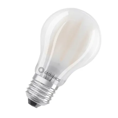 LEDVANCE LED-Lampe E27 A40 4W 827 | Filament matt | 470lm 2700K warmweiß | 300° Abstrahlwinkel | 15.000h | weiß