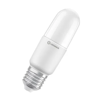 LEDVANCE LED-Lampe E27 Stick60 8,5W 4000K 806lm | neutralweiß | Stabform | mattiert | nicht dimmbar | 15000h