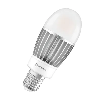 LEDVANCE LED-Lampe E40 HQL LED P 6000lm 41W 840 | Ersatz für HQL | 4000K neutralweiß | IP65 | 202mm | mattiert | weiß