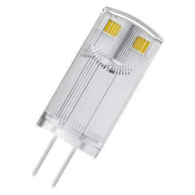 LEDVANCE LED-Lampe G4 0,9W 12V 100lm 2700K warmweiß klar | Retrofit | 320° | 15.000h | IP20 | grau