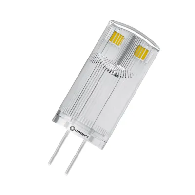 LEDVANCE LED-Lampe G4 0,9W 12V 100lm 2700K warmweiß klar | Retrofit | 320° | 15.000h | IP20 | grau