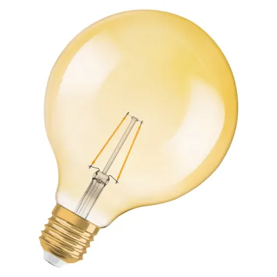 OSRAM LED Globelampe E27 | Vintage | 2,8W | 2400K warmweiß | Filament | Glas Ø124mm | nicht dimmbar