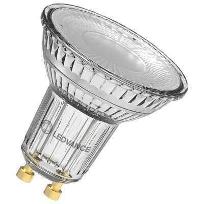 LEDVANCE LED-Reflektorlampe PAR16 GU10 7W 3000K 650lm | dimmbar | 120° Abstrahlwinkel | Ra 90 | warmweiß | klar | IP20