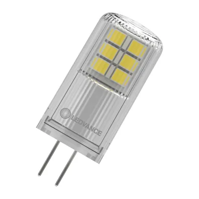 LEDVANCE LED G4 Lampe | 2,2W 12V | 300lm 2700K warmweiß | klar | 320° Abstrahlung | 15.000h | IP20 | mehrfarbig