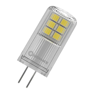 LEDVANCE LED G4 Lampe | 2,2W 12V | 300lm 2700K warmweiß | klar | 320° Abstrahlung | 15.000h | IP20 | mehrfarbig