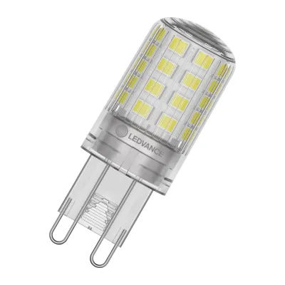 LEDVANCE LED G9 Lampe LEDPIN40300P4.2840CL | 4,2W | 470lm | 4000K neutralweiß | 300° klar | 15.000h | IP20 | grau