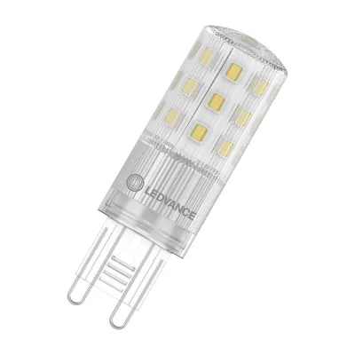 LEDVANCE LED-Lampe G9 PIN60 4,9W 827 CL | LED Retrofit | 806lm | 2700K warmweiß | klar | 320° | energieeffizient | Grau