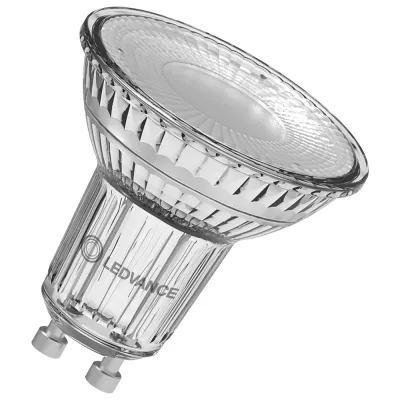 LEDVANCE LED-Reflektorlampe PAR16 8W GU10 2700K warmweiß 36° 750lm | klar | Ra ≥80 | EEK E | Ø50mm | nicht dimmbar