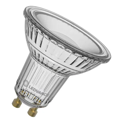 LEDVANCE LED-Reflektorlampe PAR16 GU10 6,9W 4000K 650lm dimmbar | 120° Abstrahlwinkel | CRI 90 | Glas klar | EEK E