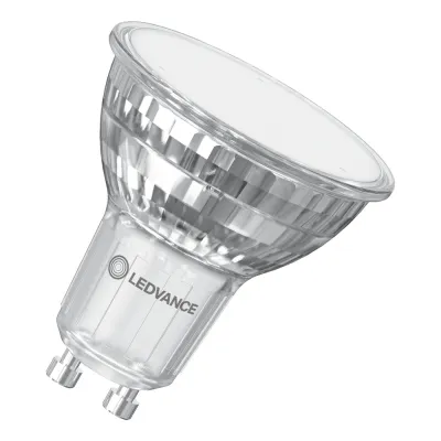 LEDVANCE LED-Reflektorlampe PAR16 GU10 | 5,6W | 620lm | 120° Abstrahlwinkel | 2700K warmweiß | Glas klar | EEK E