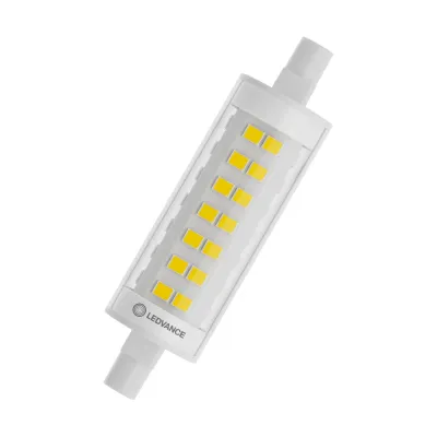 LEDVANCE LED-Röhre R7s 78mm 7W 2700K Warmweiß | 806lm | klar | IP20 | Energieeffizienzklasse E | Länge 78mm | weiß