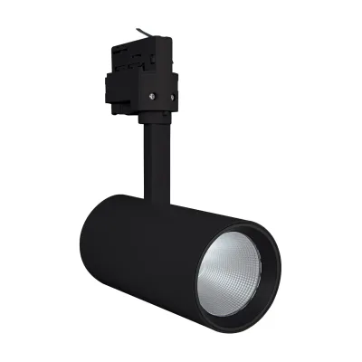 LEDVANCE LED-Stromschienenstrahler TRACK SP D75 25W 3000K 1750lm | 3-Phasen | CRI >90 | 24° | Aluminium schwarz