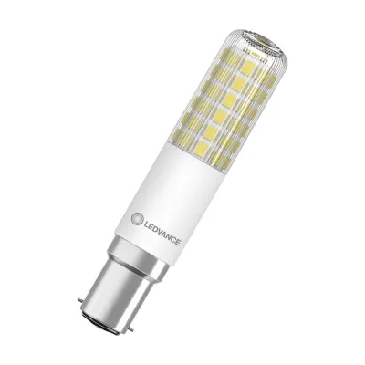 LEDVANCE LED Röhrenlampe T SLIM 8W 827 Klar B15d | dimmbar | 1055 lm | warmweiß 2700K | 320° | 90mm | E | weiß