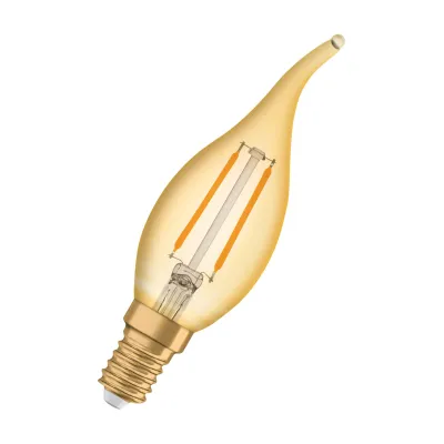 LEDVANCE LED-Vintage-Lampe E14 824 1906LCBA222,5W824FGD