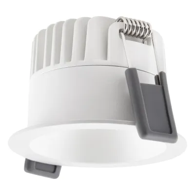 LEDVANCE LED-Einbaustrahler 8W | 680lm | 36° | UGR19 | CRI90 | IP44 | 3000K | Aluminium weiß | dimmbar
