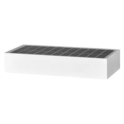 LEDVANCE LED-Solar-Wandleuchte Endura Style Bricklume | 6W 850lm | Bewegungsmelder | IP65 | 3000K | Außen | Weiß
