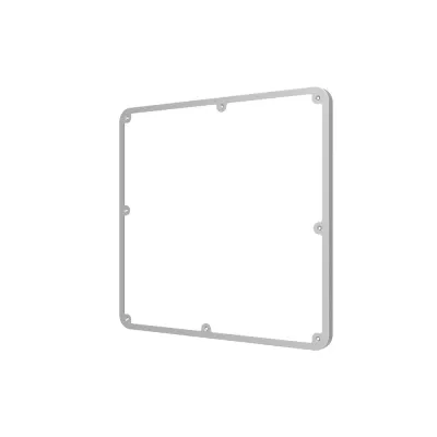 LEDVANCE Dekorativer Rahmen SF FLAT 330 SQUARE FRAME SI | Austauschrahmen für SURFACE FLAT | Metall silber | 300x300 mm